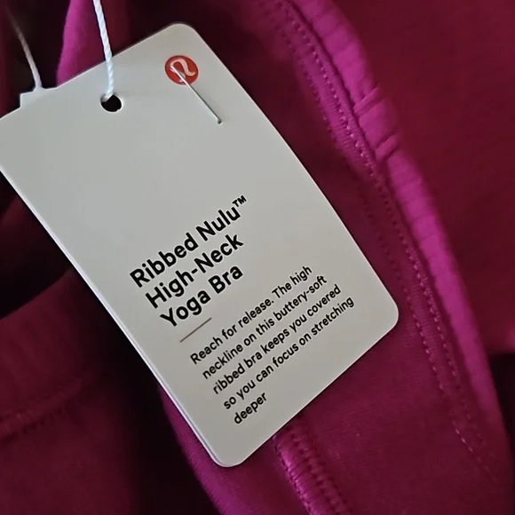 Lululemon Ribbed Nulu High-Neck Yoga Bra - Picture 6 of 7